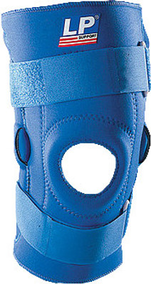 

LP Support Hinged Stabilizer Knee Support, White;blue
