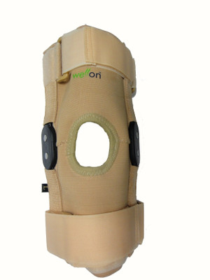 

Wellon Knee Support Hinged - (Open Patella) Knee, Calf & Thigh Support (XL, Beige)