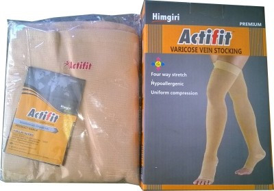 

Actifit Premium Quality Varicose Vein Stocking Thigh Support (, Beige