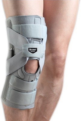Dr.Med Hinged Pcl Knee, Calf & Thigh Support, White;grey
