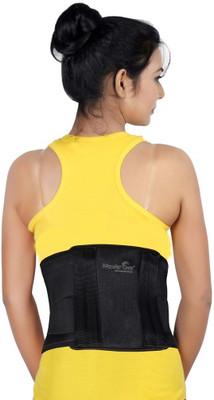 

Wonder Care Black Contour Lumbar Spinal Belt(4 tempered steel bars) Back Support (, Black