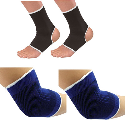 

Golddust Sport Stretch Band Elbow & Ankle Support, Multicolor