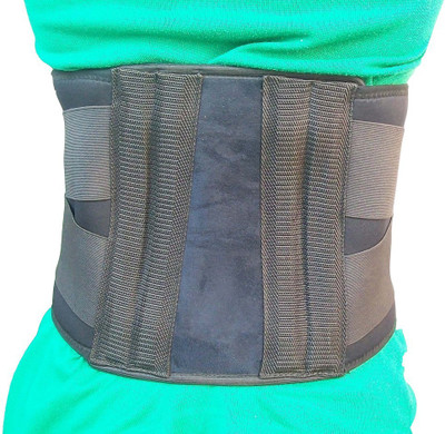 

Wonder Care Neoprene Contour Spine Belt(Four Vertical Stays) Lumbar Support (L, Black)