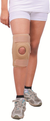 

Wellon Dynamic Knee Support Hinged (Open Patella) 12" Knee, Calf & Thigh Support (, Beige