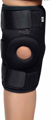 

Wonder Care Neoprene Brace with Hinge Open Patella Knee Support, Black