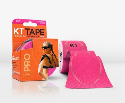 

KT TAPE Pro Pre-Cut 20 Strip Synthetic Hero Pink Ankle Support
