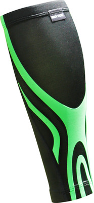 

BodyVine Ultra-Thin Plus Compression Calf Shin Support (L, Black, Green)