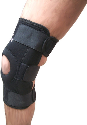 

Wonder Care Wonder Care-Neoprene Brace With Hinge Open Patella Knee Support (S, Black)