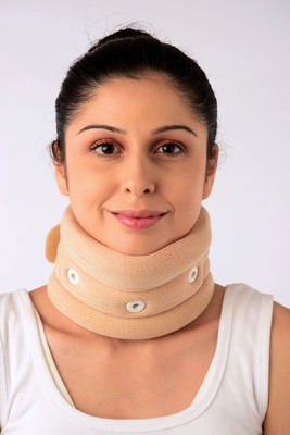 Vissco Cervical Collar With Chin Support Neck Support (L, Beige) available at flipkart for Rs.220