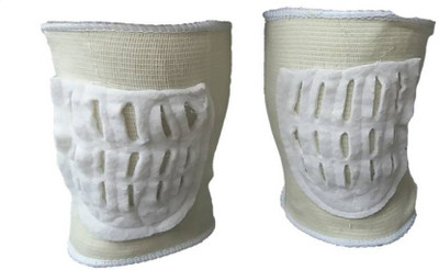 

H D Enterprise leg joint guard Knee Support, White;grey