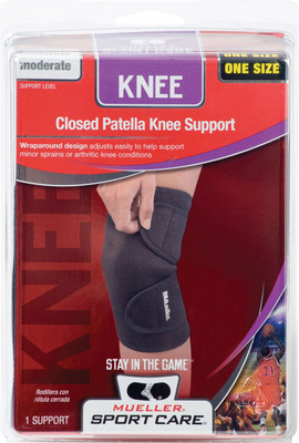 

Mueller Neoprene Blend Closed Patella Knee Support, Black