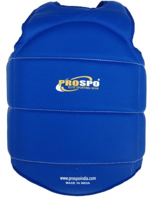 PROSPO Micro Leather Muay Thai Chest Guard Abdominal Belt(Blue)