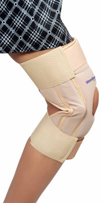 

Wonder Care Brace with Hinge Open Patella Knee Support (XL, Beige)