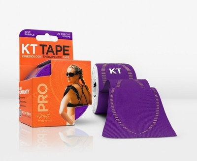 

KT TAPE Pro Pre-Cut 20 Strip Synthetic Epic Purple Ankle Support (Free Size, Purple)