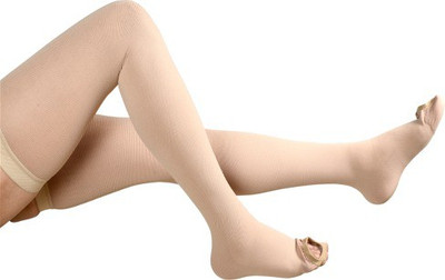 

INSTEAD Cotton Anti Embolism Stockings for DVT Thigh Support, Beige