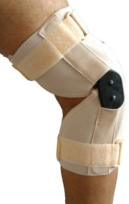 

Wonder Care Wonder Care-12 Inch Elastic Brace With Hinge Open Patella Knee Support (M, Beige)