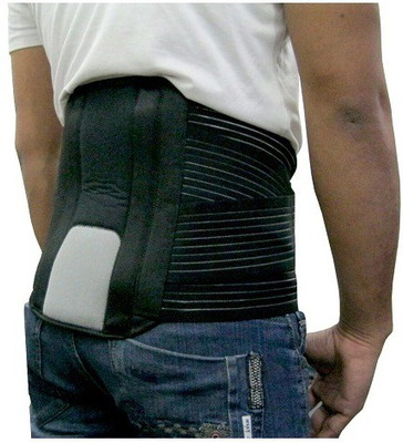 

Mvon Lumbo Sacral Belt Double Strep Back Support, Black