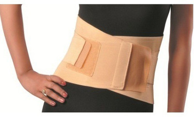 Mvon Lumbo Sacral Belt With Extra Abdomen Support, Beige
