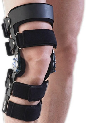 

Dr.Med 2-Point Type Hinged Brace Right Knee, Calf & Thigh Support, Black