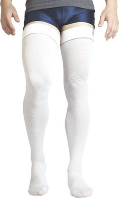 

Flamingo Anti Embolism Above Knee Stockings Knee, Calf & Thigh Support (S, White)