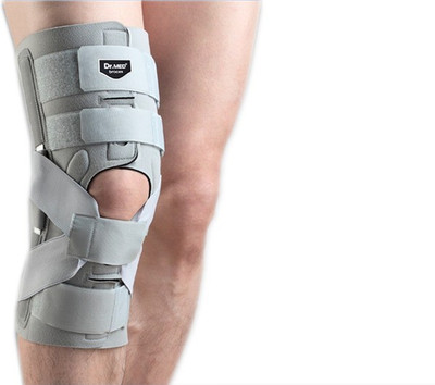Dr.Med Hinged Acl Knee Support, Brown;grey