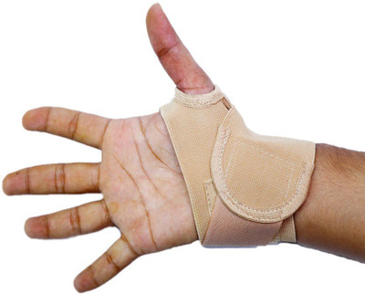 

Arsa Medicare Wrist Wrap with Thumb (Buffing) Wrist Support (, Beige