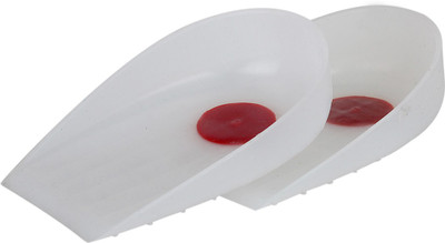 

Vkare Silicone Pad (Pair) Heel Support (Free Size, White, Red)