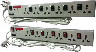 

Pinnacle PA115Dx A 6 Socket Surge Protector(White)
