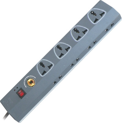 

MX SPIKE & SURGE PROTECTOR WITH UNIVERSAL SOCKETS 12 Socket Surge Protector(Grey, White)
