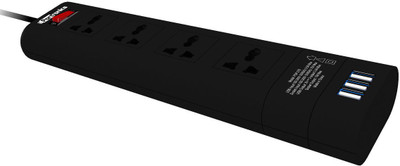 

Portronics Power Plate 4 Socket Surge Protector(Black)