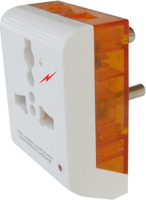 

MX MULTIPLUG 3 PIN UNIVERSAL SOCKET CONNECTOR 5 AMP. POLYCARBONATE MOULDING WITH LED INDICATOR AND SURGE PROTECTOR 3 Socket Surge Protector(Multicolor)