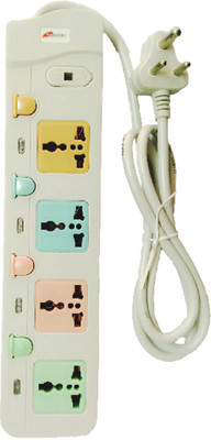 

Tuscan TSC 033 3Mtr 4 Socket Surge Protector(Multicolor)