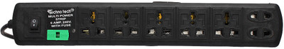 

Technotech Portable 7 Socket Surge Protector(Black)