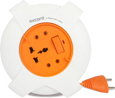 

Oxcord 2Pin 8Y Flex Box with 1 International Socket 3 Socket Surge Protector(Orange)