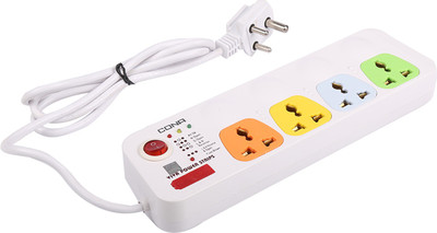 

Cona Smyle VIVA 4+1 Power Strip / Spike Guard 4 Sockets + 1 Switch with 1.75 Mtrs Wire 4 Socket Surge Protector(Multicolor)
