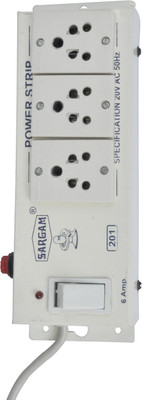 

Sargam Spike Busters 3 Socket Surge Protector(White)
