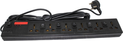 

Pinnacle 5 Meter 6 Socket Surge Protector(Black)