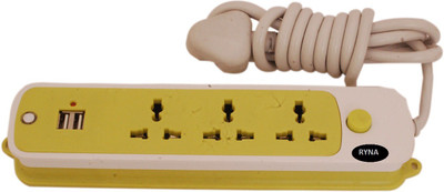 

Ryna Extension Cord_2 5 Socket Surge Protector(Multicolor)