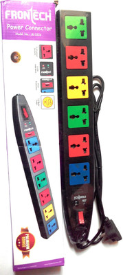 

Frontech Power Connector Multicolor 6 Socket Surge Protector(Multicolor)