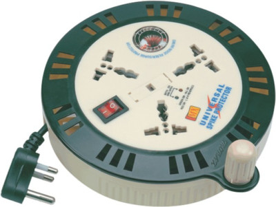 

MX EXTENSION BOX WITH WITH SPIKE SUPPRESSOR, FUSE & CHILD SAFETY SHUTTER - 6 MTRS 3 Socket Surge Protector(Beige, Black)