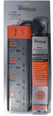 

Whirlpool 4 Socket Surge Protector 4 Socket Surge Protector(Black)
