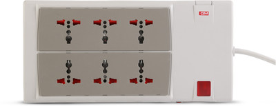 GM G-Power 6 Socket Surge Protector(Grey) GM G-Power 6 Socket Surge Protector(Grey)