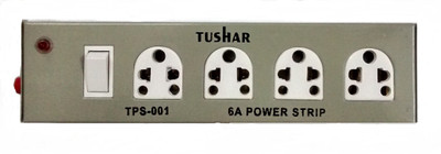 

Tushar Metal Body 4 Socket Surge Protector(Grey)