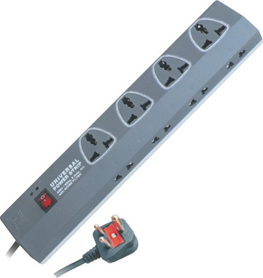 

MX SPIKE &SURGE GUARD 12 UNIVERSAL SOCKETS SNAKE TYPE WITH FUSE & 1.5 MTRS POWER CABLE 12 Socket Surge Protector(Grey)