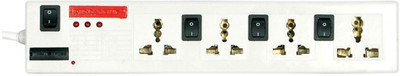 

Pinnacle PA113Dx A 4 Socket Surge Protector(White)