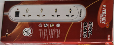 EVEREADY SG-01 4  Socket Extension Boards(White, 2.5 m)