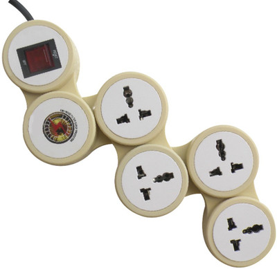 

MX Snake Spike Protector 4 Socket Surge Protector(Multicolor)