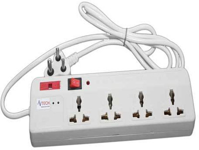

Coin 4 Socket Extension Cord 4 Socket Surge Protector(White)