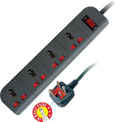 MX 4 Socket Spike Surge Protector Professional Series 4 Socket Extension Boards
