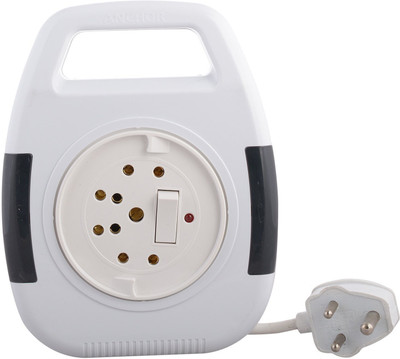 ANCHOR Cherry Flexi Cord 3  Socket Extension Boards(White, 4 m)